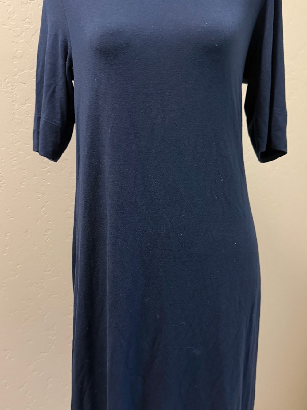 Jones New York Navy Short Sleeve Knit Top